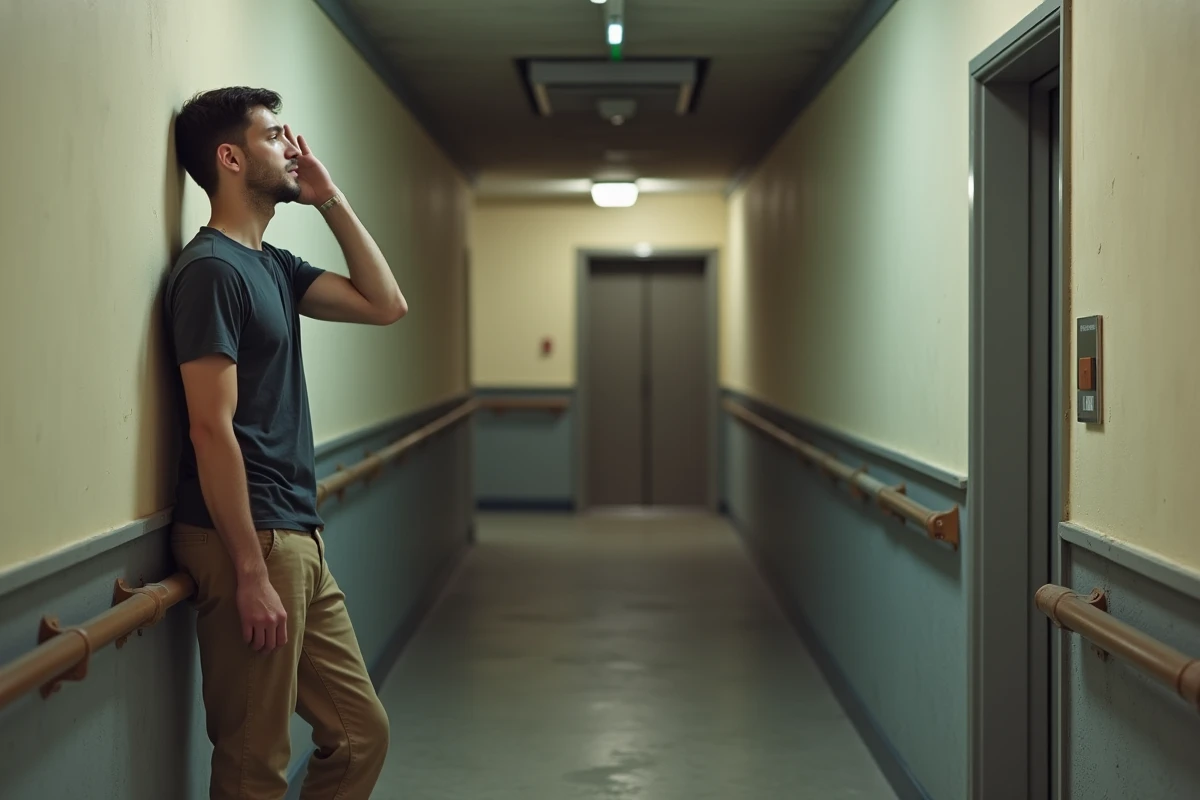 Jeune homme écoute attentivement près d